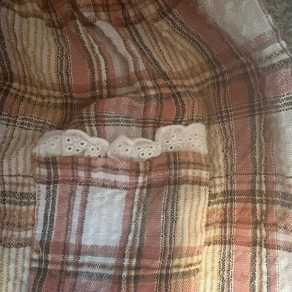 Nicole Miller Toddler / girls Plaid Dress with Cream Top - Picture 6 of 9
